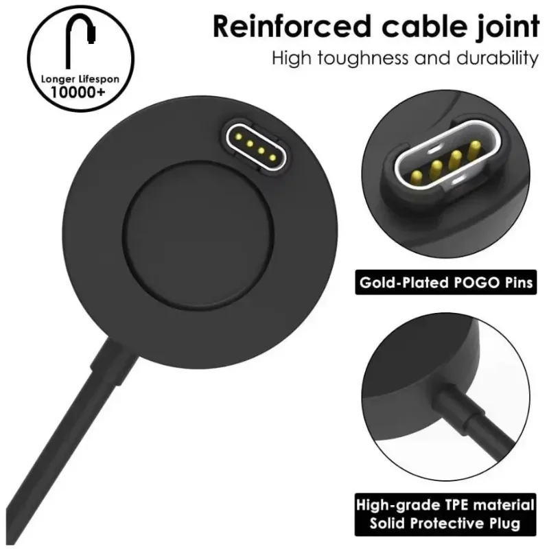 Watch Charger Charger Dock Garmin Vivoactive 3 4 4S/Fenix 5 5S 5X 6 6S 6X/Venu 2 2S Sq USB Charging Cable Stand Station Forerunner 935