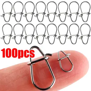 10/20pcs Carp Fishing Line Braid Wire Knotless Connector Stainless Steel  Interlock Barrel Swivel Snap Fishing Tackle Tool Pesca - AliExpress