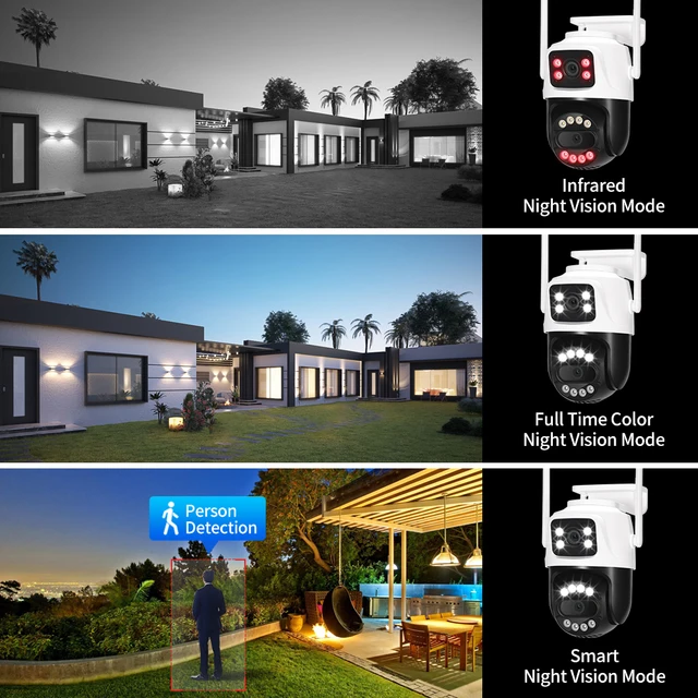 ASECAM 12MP 6K Wifi Camera 8X Zoom Dual Screen Ai Human Detect Auto Tracking CCTV Outdoor Security Surveillance Camera iCSee 2