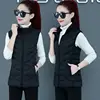 Woman Vest Autumn Winter Warm Down Cotton Vests Female Thick Removable Hooded Waistcoat Women's Sleeveless Jacket Vest Coat