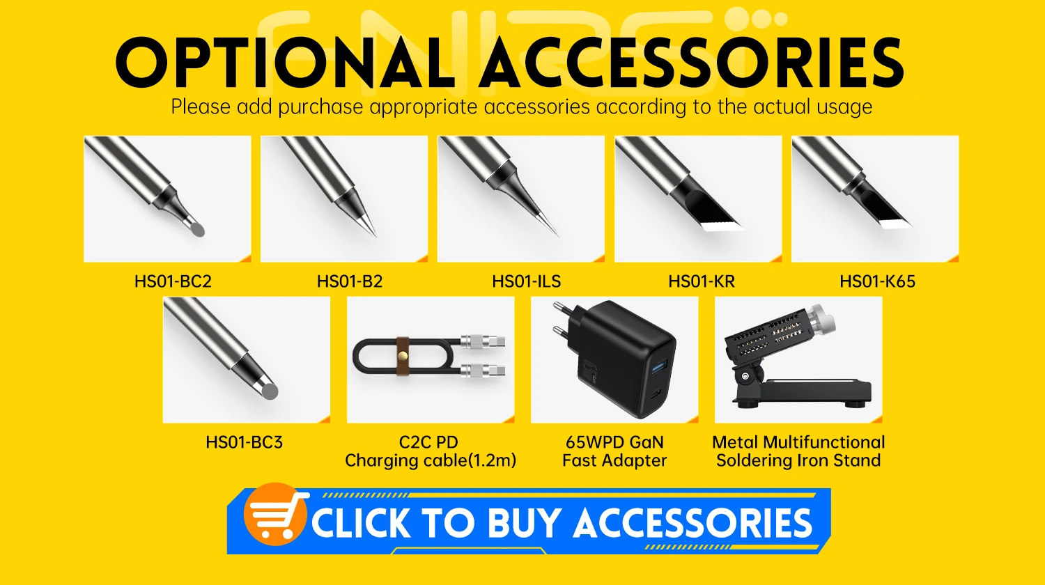 HS-01 Smart Soldering Iron 65W Adjustable Temperature Soldering Station