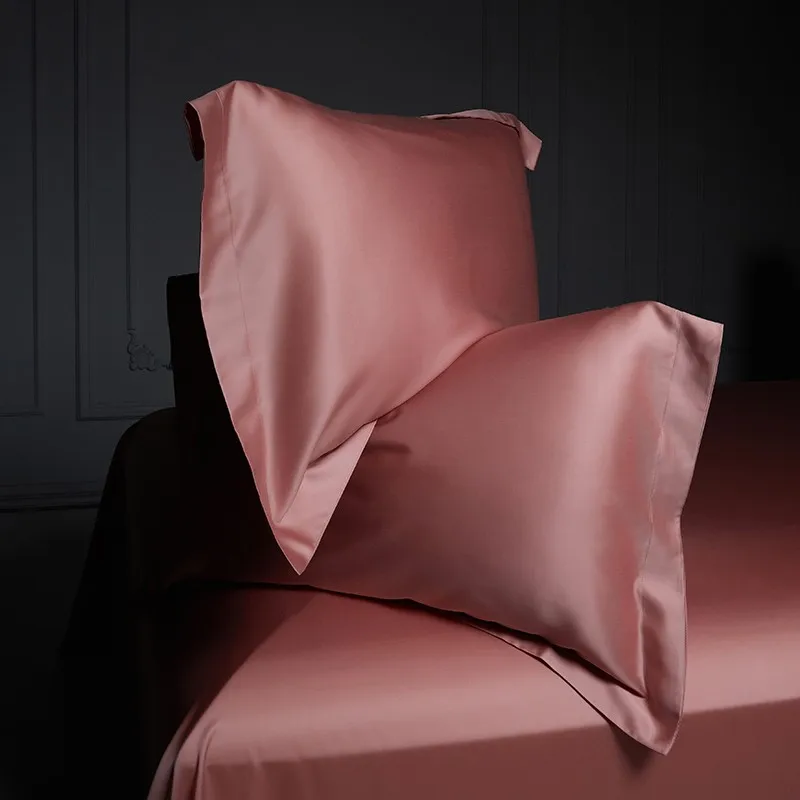 Solid Plain Eucalyptus Cooling Duvet Cover+2Pcs Pillowcase Certified Lyocell Fiber Silky Soft Modal Comfortable Comforter cover 5