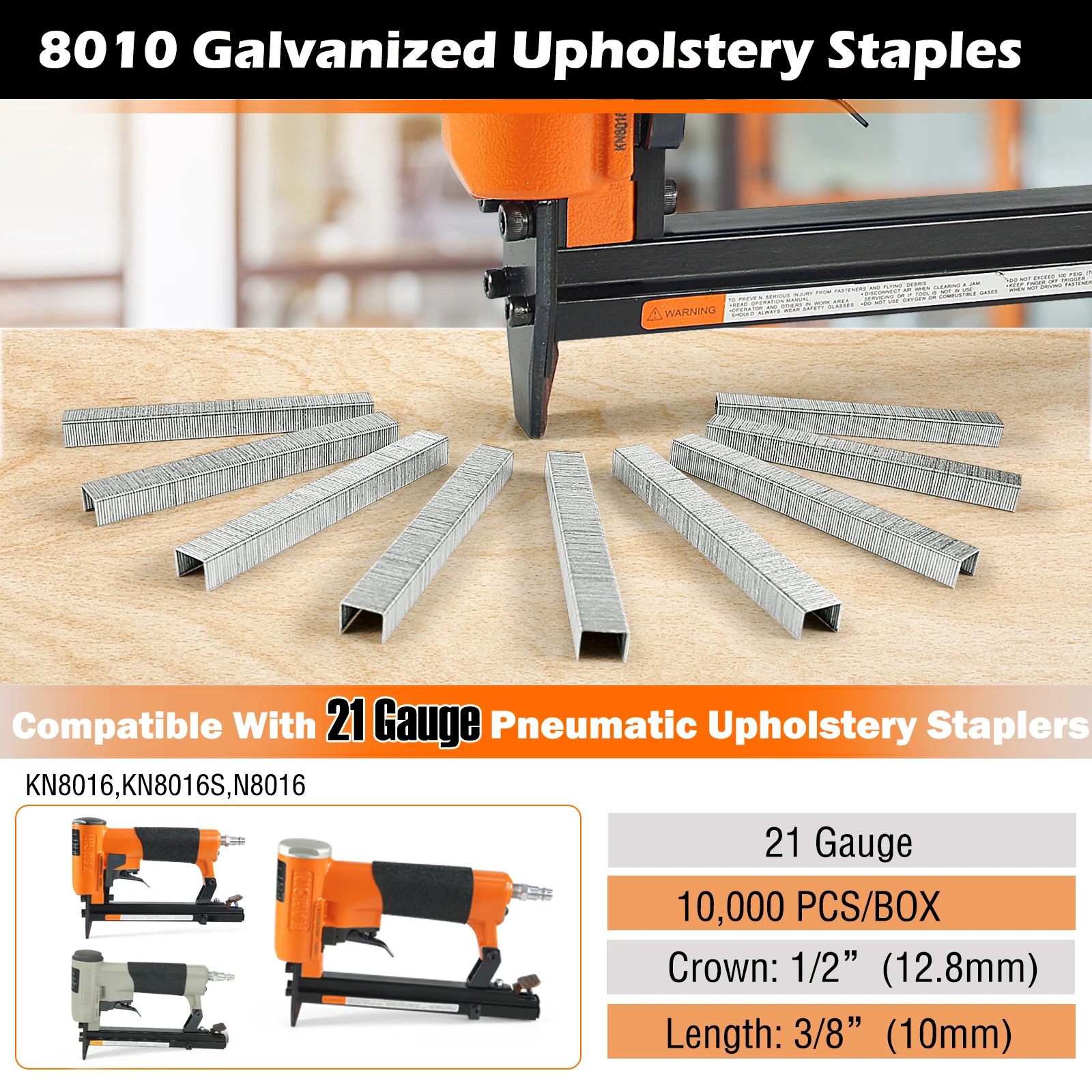 Senco L15BRB 18-Gauge Staples – 1-1/4" Length, 1/4" Crown (5,000 Per Box)