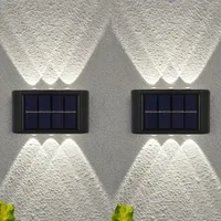 Lampe murale solaire LED extérieure étanche, allumage automatique du crépuscule à l'aube, pour clôture, jardin, cour, porche, allée, patio, décoration de la maison 6
