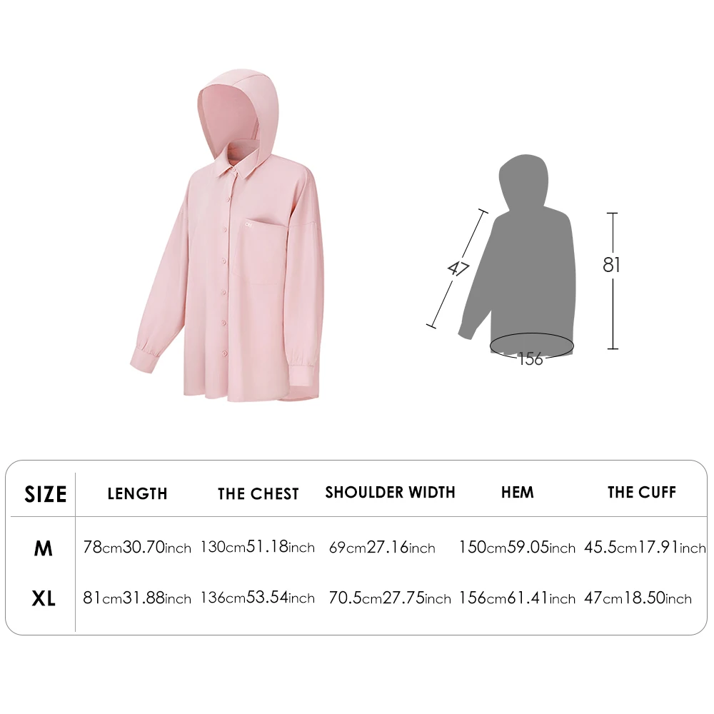 OhSunny Overshirt Summer Outdoor Anti-UV Thin Breathable Sunscreen Coats Hooded Sun Protection Blouse Solid Loose Long Sleeve