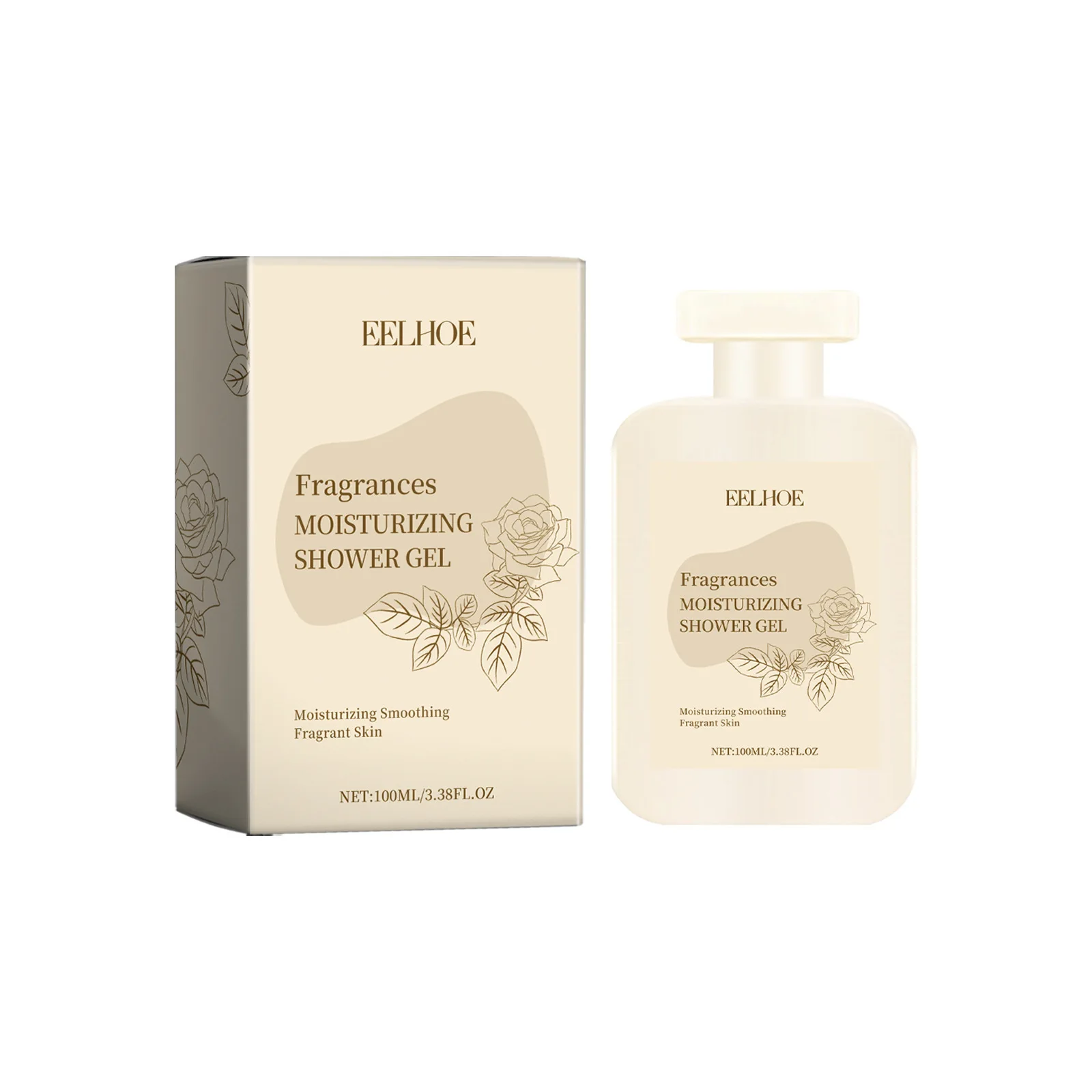 Rose Moisturizing Shower Gel Smooth Skin Oil Control Hydrated Skin Body Cleansing Exfoliation Long Lasting Fragrance Body Wash