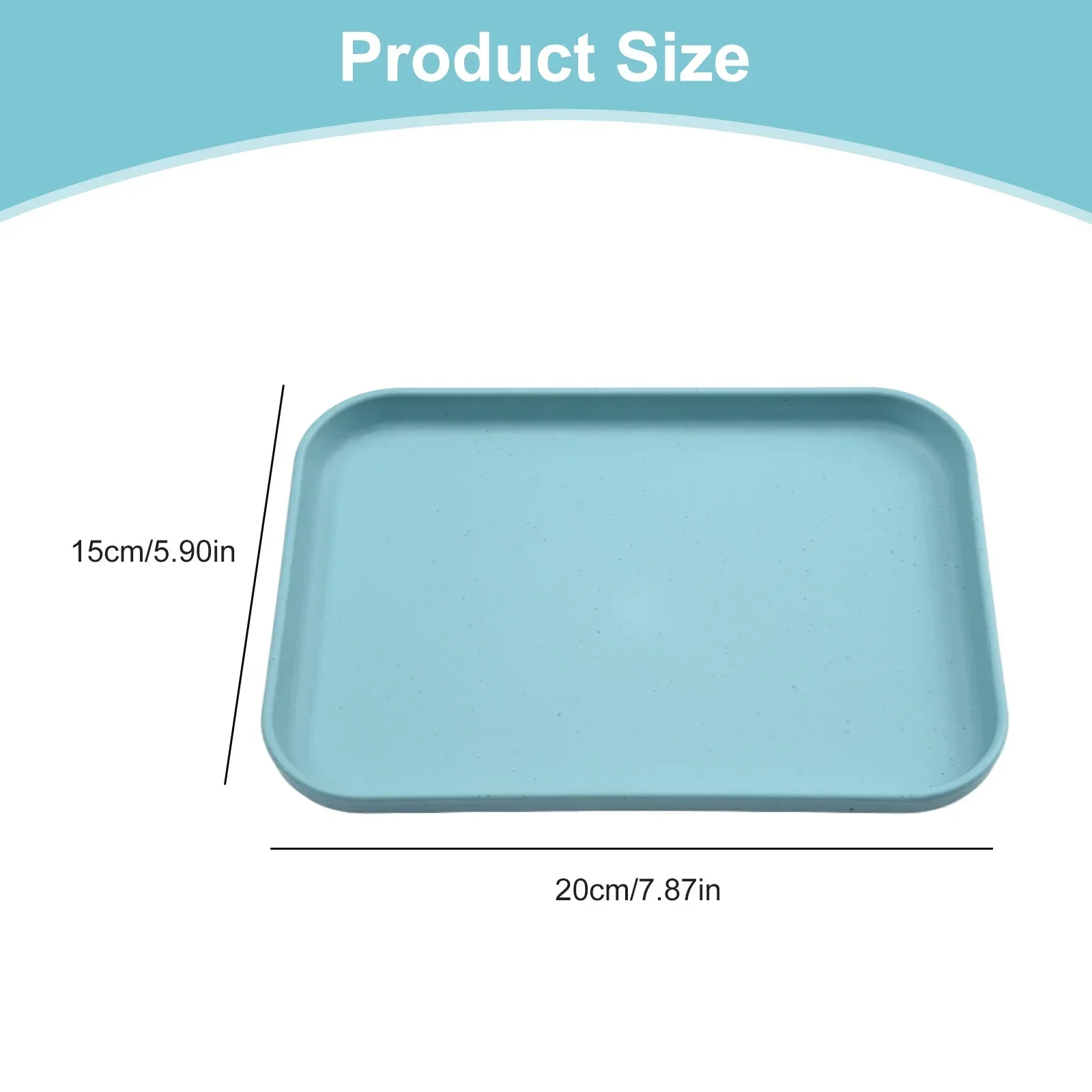1Pc Rectangular Serving Tray Anti Slip Scratch Resistant Smooth Tray Plate Food Plate For Kitchen Home Decoration Accessories 3