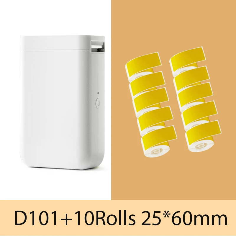 

Label Maker Machine D101 Bluetooth Label Maker with Tape, 12-25mm Print Width Thermal Label Printer Portable