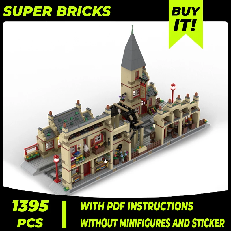 

Movie Model Moc Building Bricks Hogsmeader Station Extension Technology Modular Blocks Gifts Christmas Toys DIY Sets Assembly