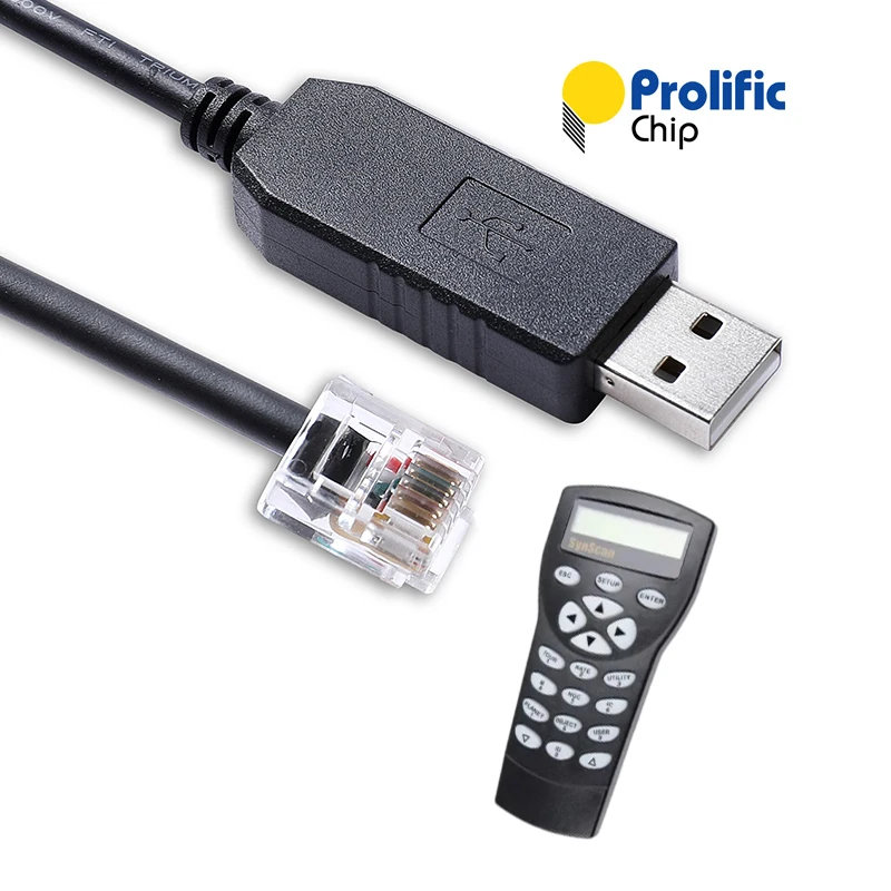 Skywatcher Synscan Hand Control Pc Link Cable Pl2303 Usb Rs232 To Rj12