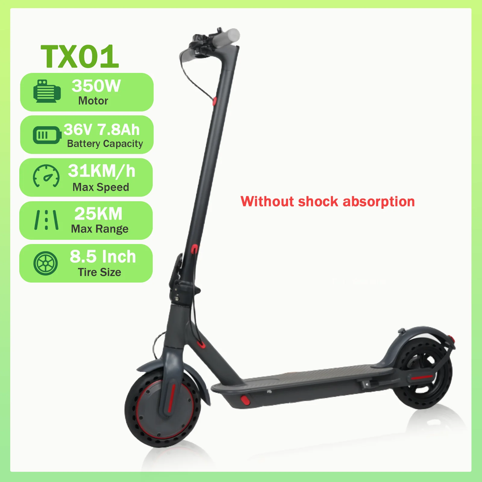 TX01 (36V7.8Ah/350W/31KM/H/25KM)