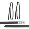Cavassion good quality stirrup straps black color Cowhide strap ride horse light color equestrian equipments 4