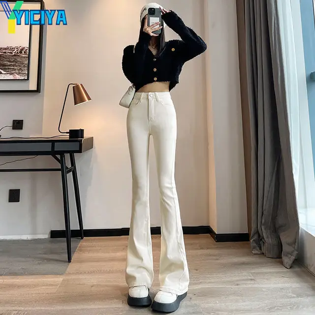 YICIYA Y2K Cargo Flare Jeans A Timeless Fashion Statement