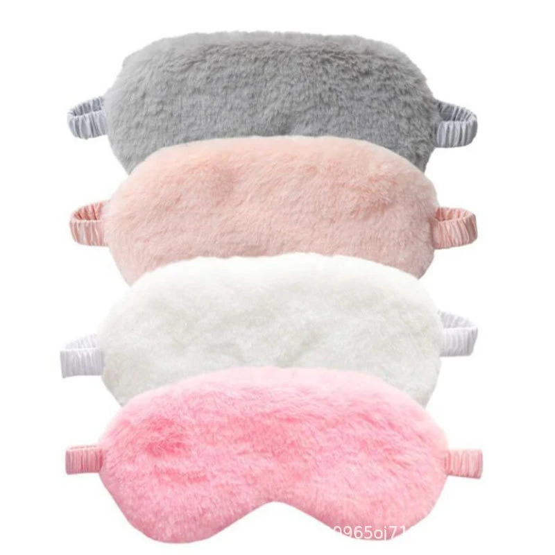 Sleeping Mask Sleeping Blindfold Soft Plush Eye Masks Cute Eye Cover Plush Mask Eyepatch Nap Health Eye Cover 5