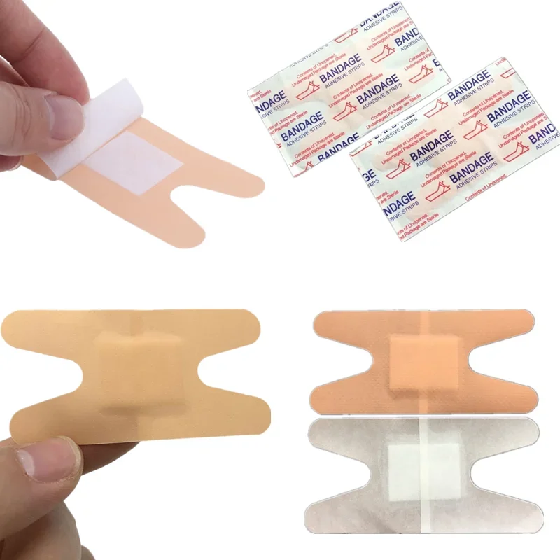 

100pcs Hypoallergenic PE Adhesive Wound Dressing Band Aid Bandage Large Wound First Aid Plaster First Aid Kit