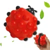 3D Ladybug Pop Fidget Toy, Squishies Sensory Bubble Popper Push Squeeze Balls Stress Relief Early Education Toys Gift Christmas 1