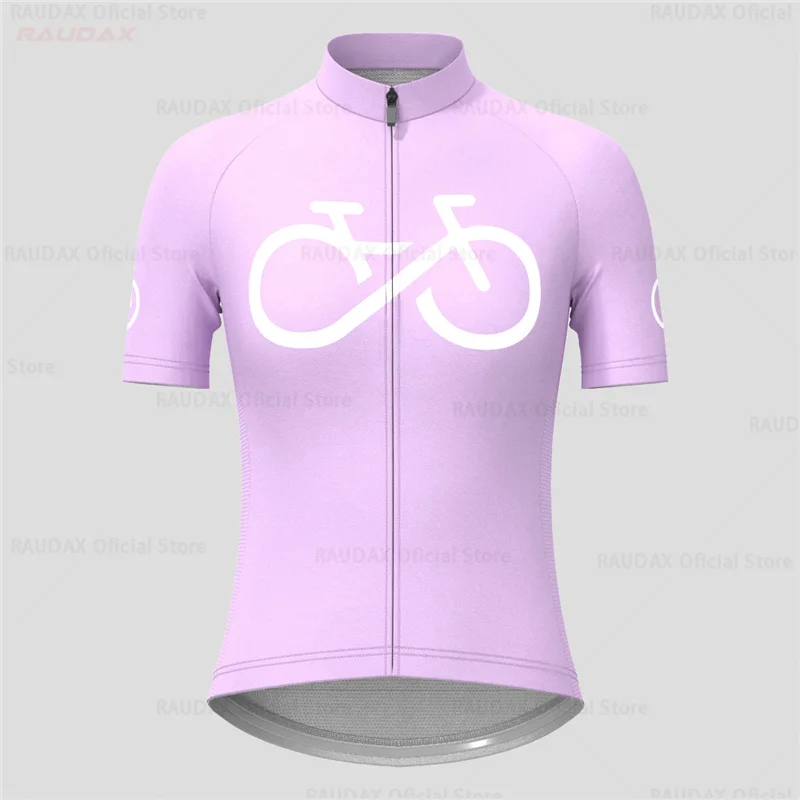 Cycling Jersey Women Bike Mountain Road MTB Top Female Bicycle Shirt Short Sleeve Racing Riding Clothing Summer Blouse Pink