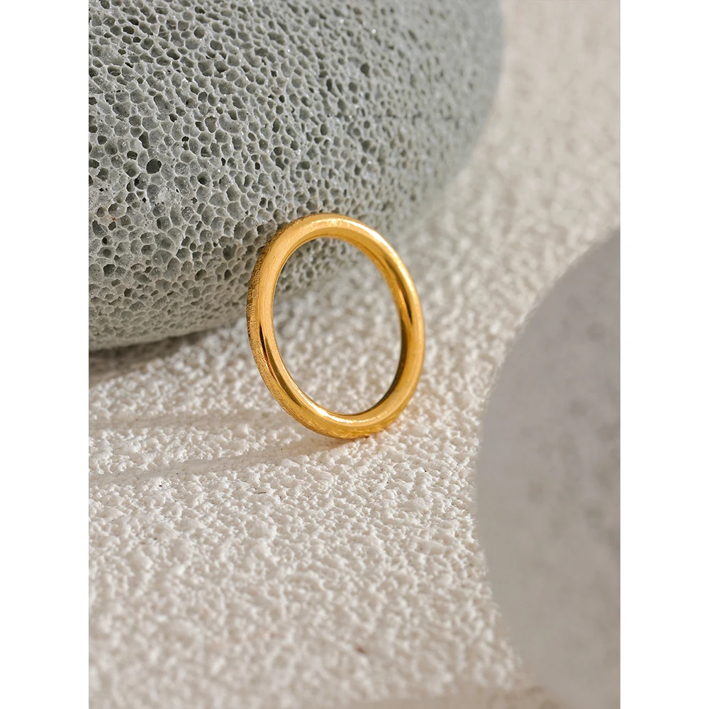 Yhpup Fashion Stainless Steel Ring
