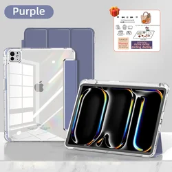 Enhanced Transparent Shockproof Tablet Case - 2025 Edition - iPad mini 6 7 (Purple)