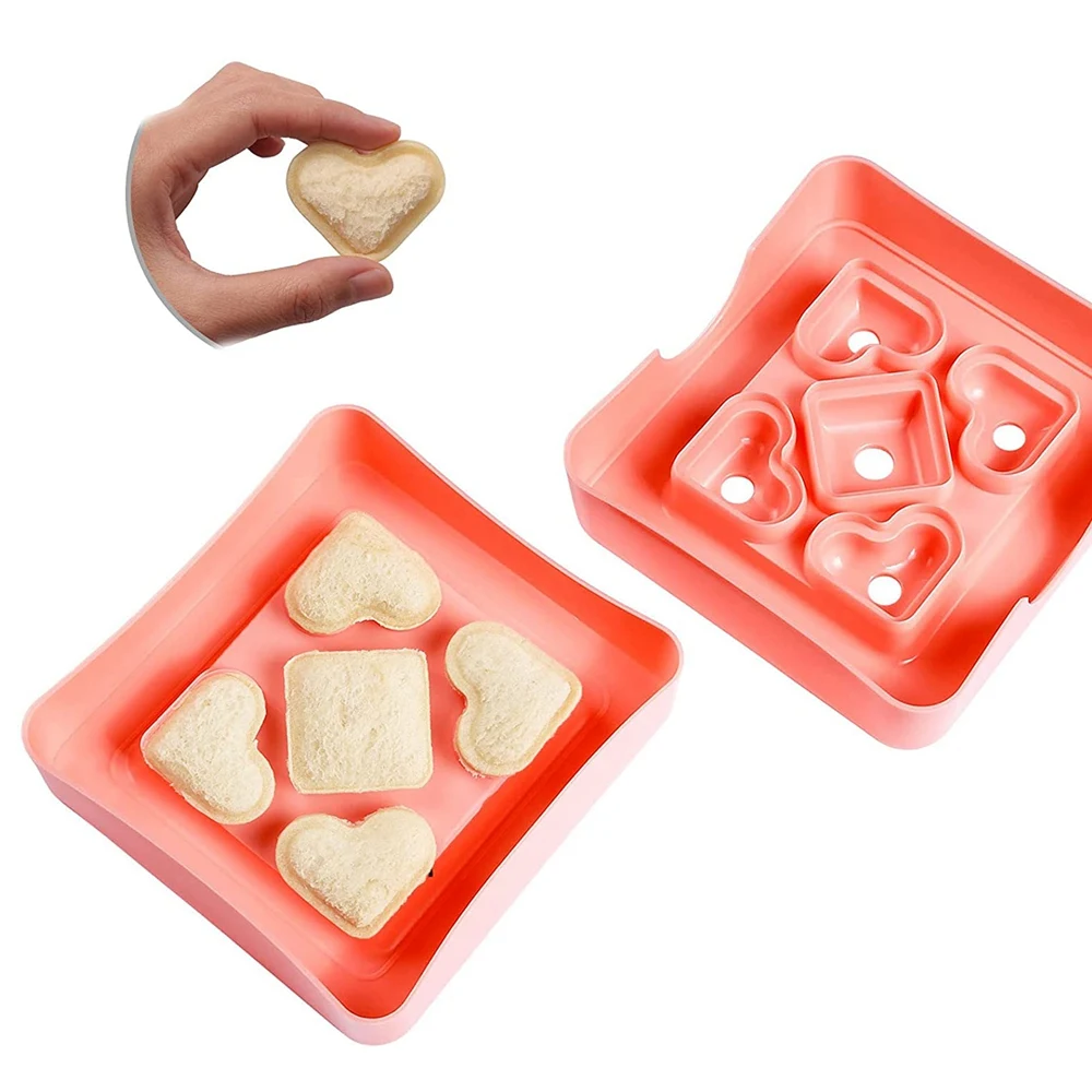 Sandwich Cutter and Sealer for Kids Bread Crust Cutter for Lunch Box Bento Box Snacks Party Platters HOT