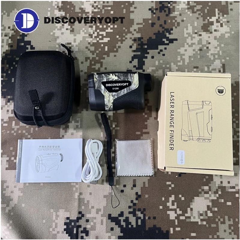Discovery Portable Laser Rangefinder 200M Magnetic Golf Rangefinder for Golf Sport Hunting Survey 6X Telescope Meter