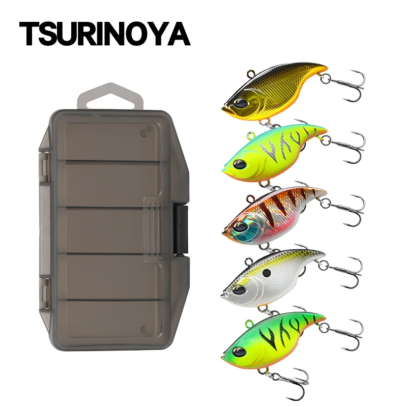TSURINOYA 50S Vibration Fishing Lure Suit 5pcs 50mm 12.5g TEMPTER