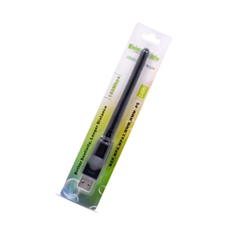 150Mbps Wireless Network Card Mini USB WiFi Adapter LAN Wi-Fi Receiver Dongle Antenna 802.11 b/g/n For PC Windows