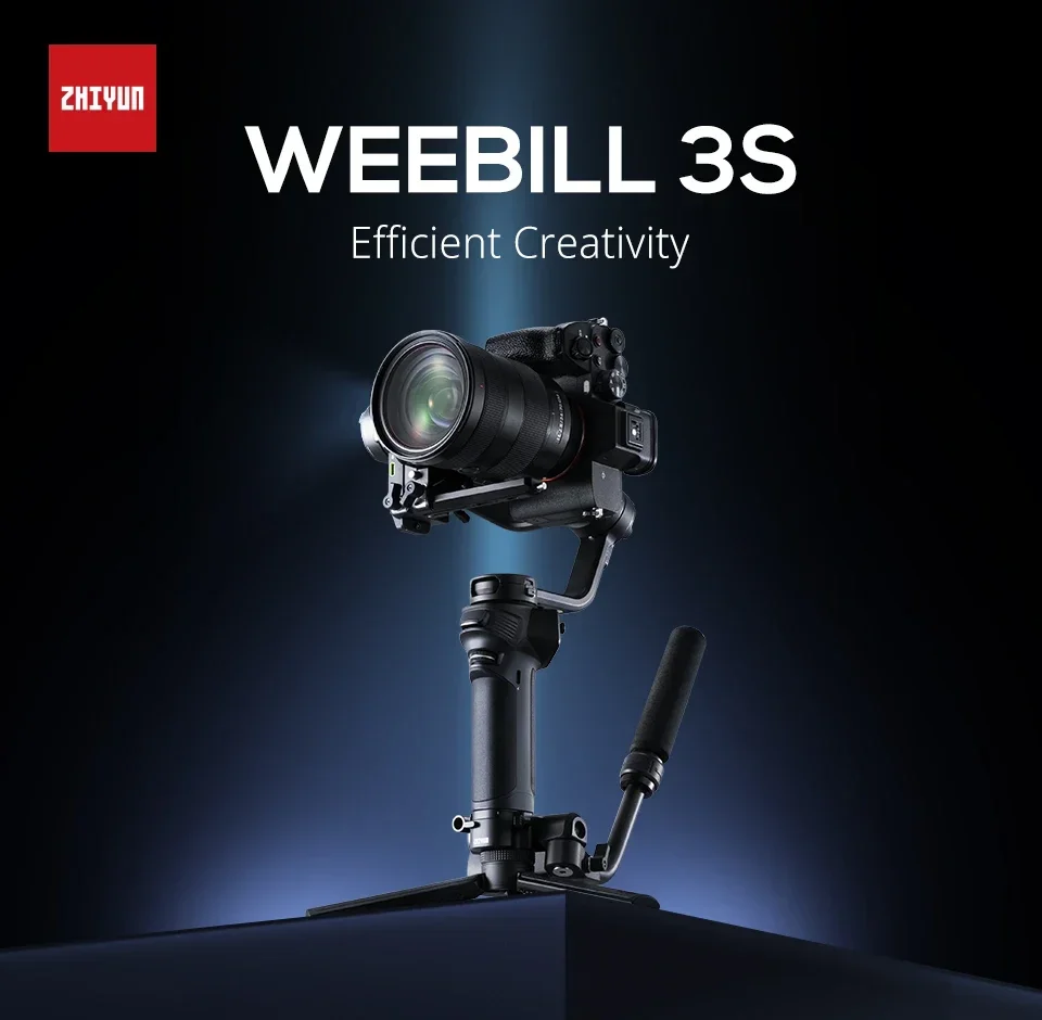 ZHIYUN Weebill 3S Camera Gimbal Stabilizer 3-Axis Handheld Built-in LED Fill Lig