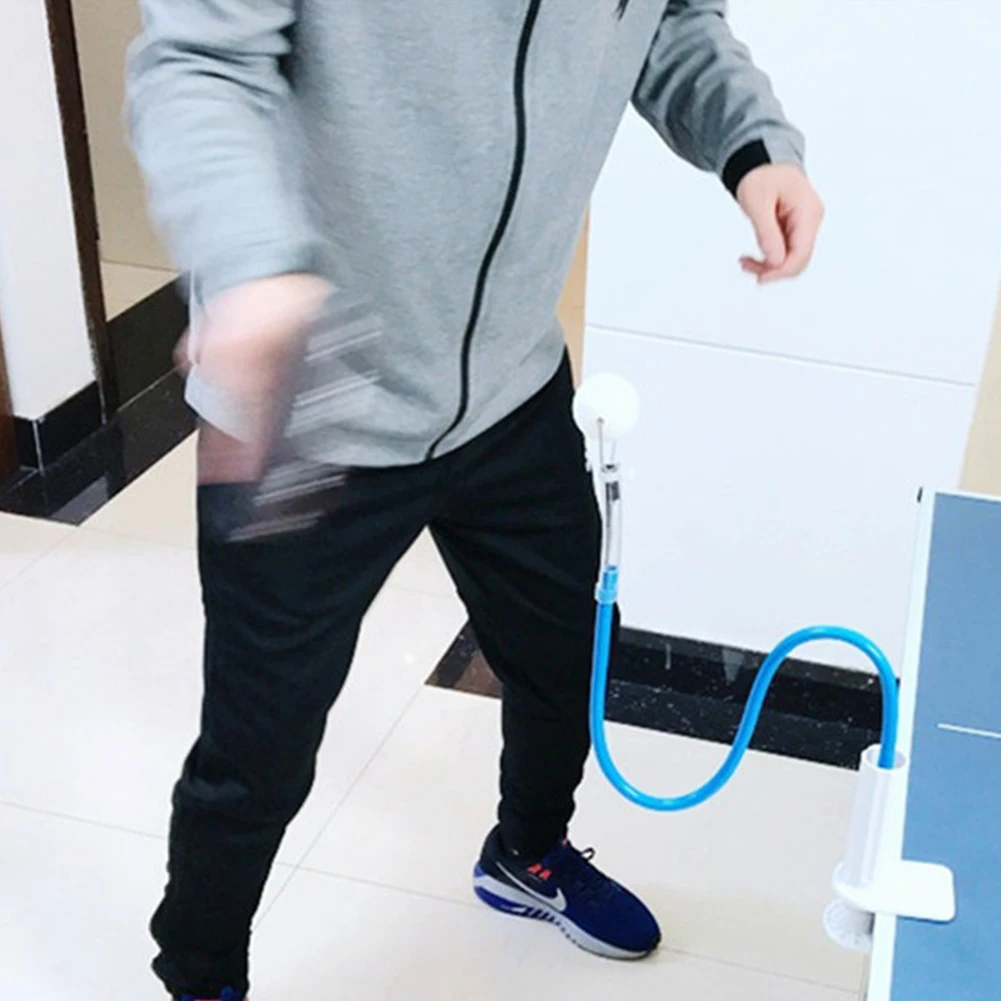 Table Tennis Trainer Practice Training Device Rapid Rebound Ping Pong Robot with Table Clamp Professional Pingpong Balls Machine