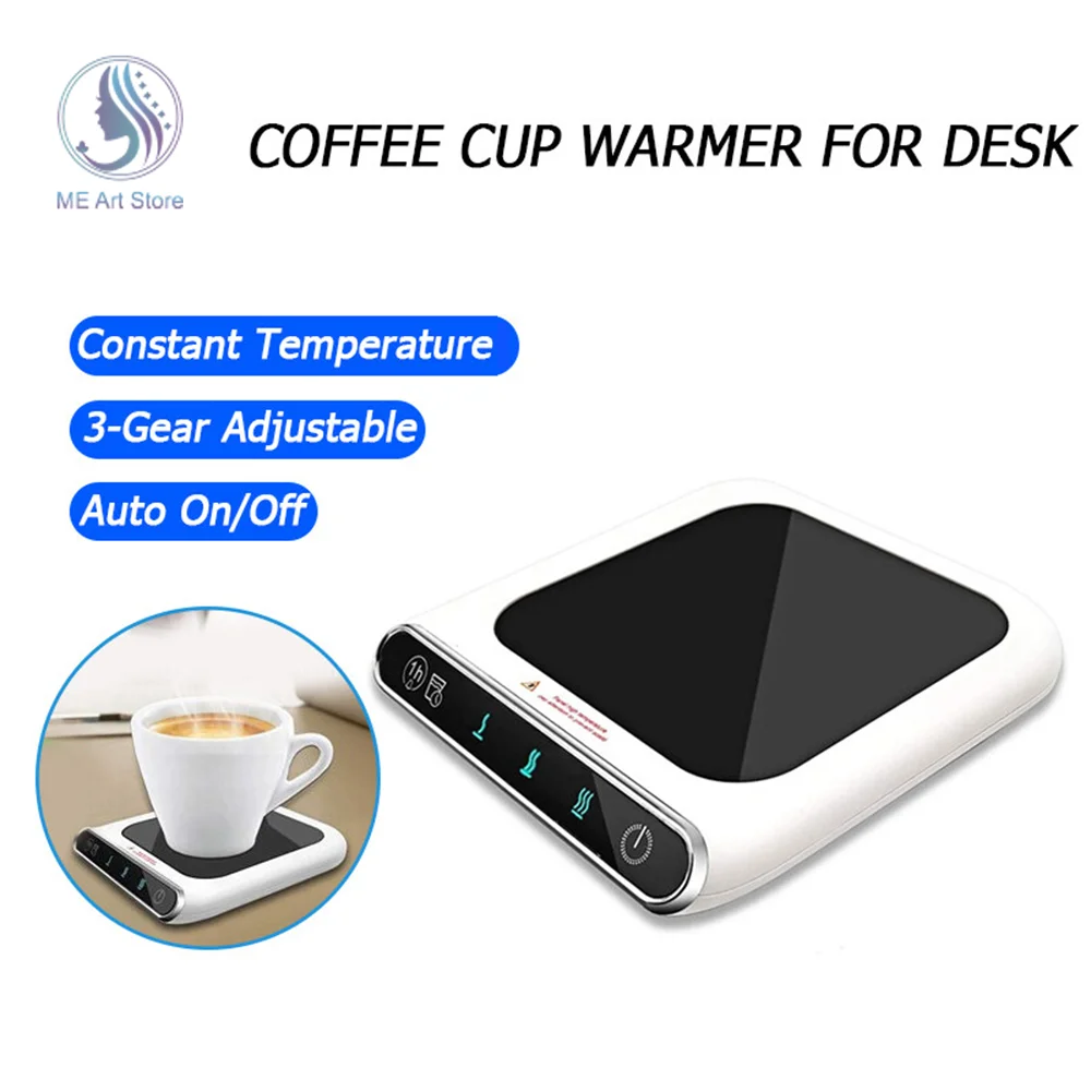 Mini Portable USB Cup Warmer 3 Gear Coffee Mug Heating Coaster