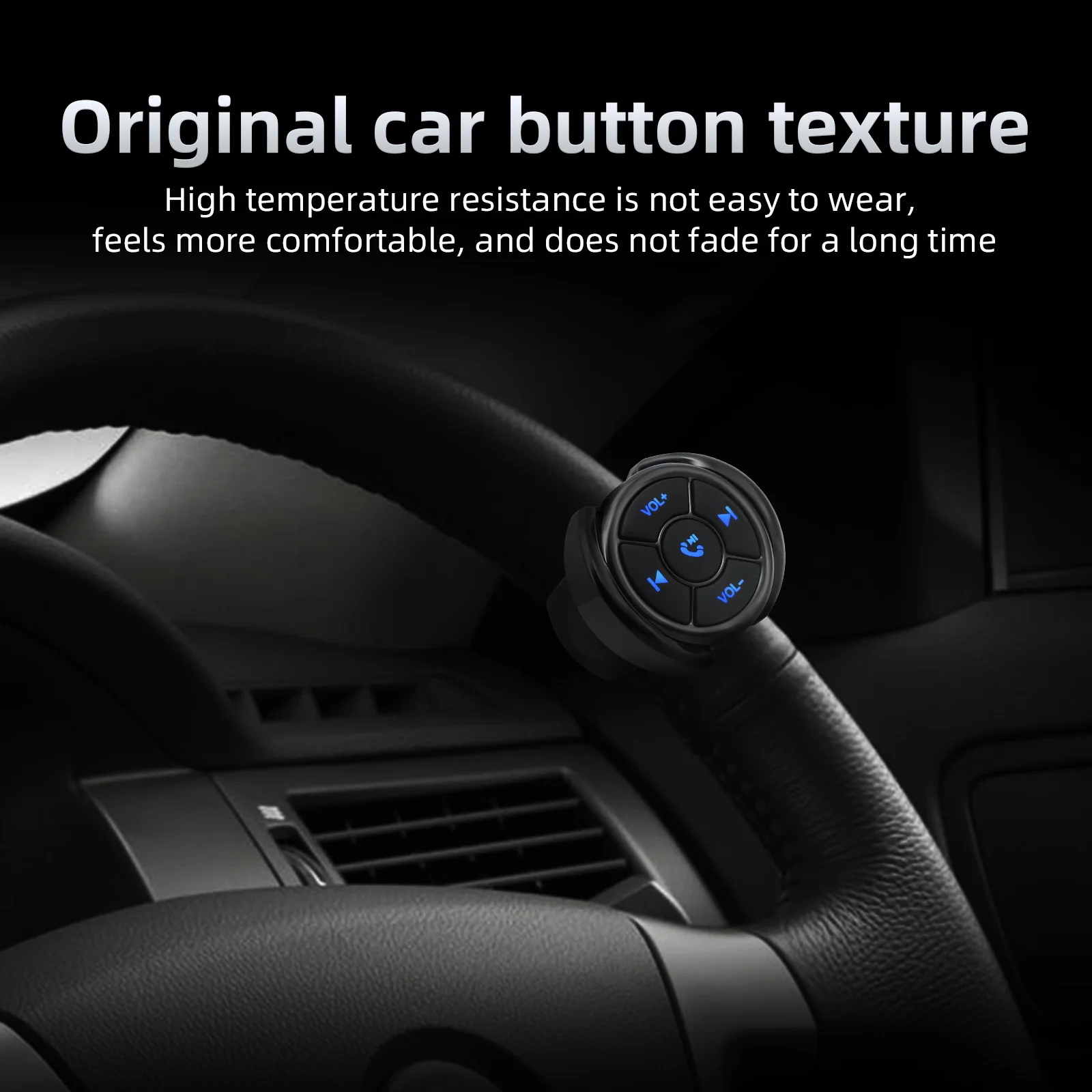 5 Keys Wireless Media Button Remote Controller Car Motorcycle Bike Steering Whee