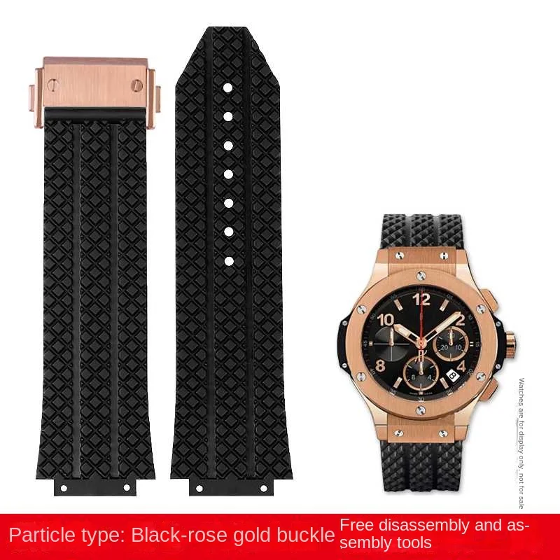 Cinturino in Silicone per HUBLOT BIG BANG 24mm * 17mm 25mm * 19mm impermeabile da uomo accessori per cinturini per orologi catena per braccialetti in gomma  1511