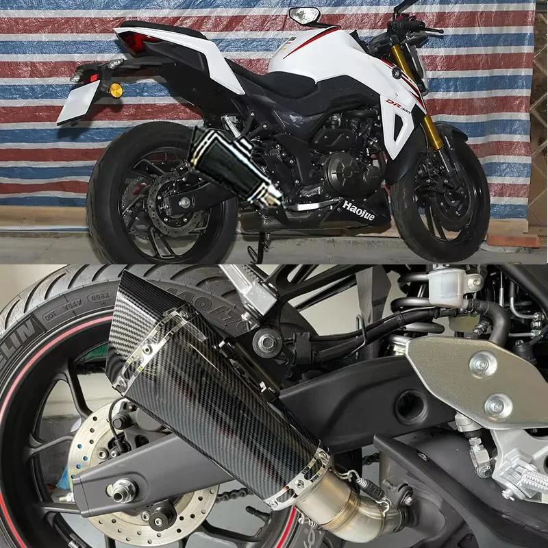Motorcycle Exhaust Muffler with DB Killer for Racing Bikes