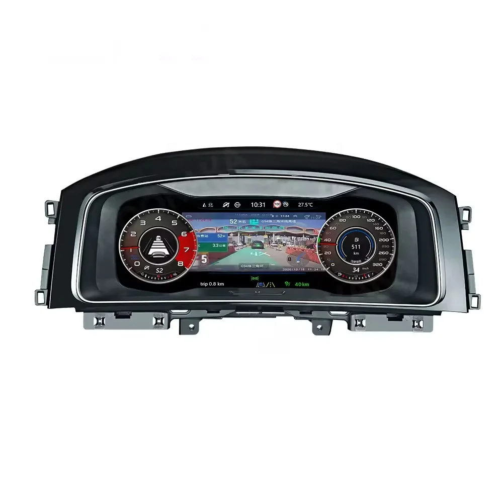 26스타일 BC 로드나비 LCD 속도계 자동차 계기판 (CC 골프 7 GTI MK7 파사트 B8 디지털 대시보드 패널용)
