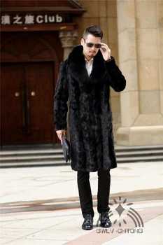Fashion men real winter fur coat 1