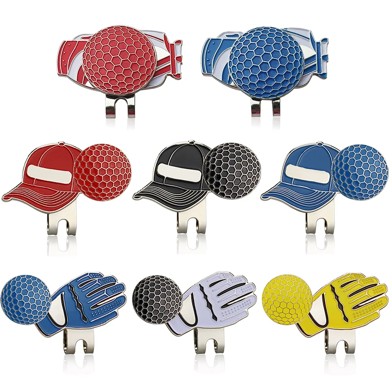 Removable Golf Ball Marker With Magnetic Hat Clip