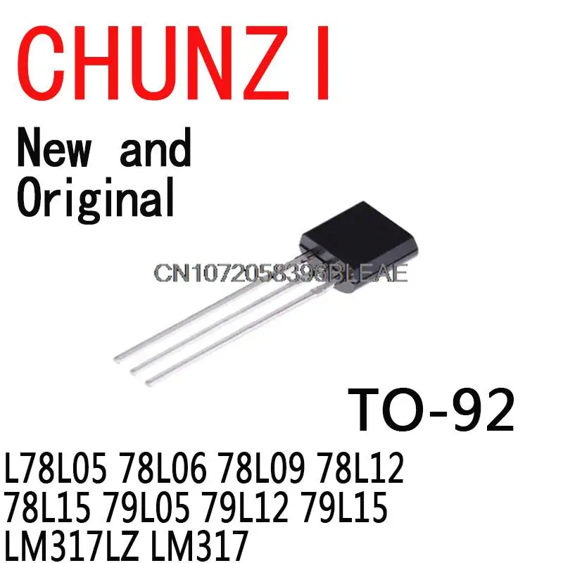 50PCS-New-and-Original-TO-92-Triode-L78L05-78L06-78L09-78L12-78L15 ...