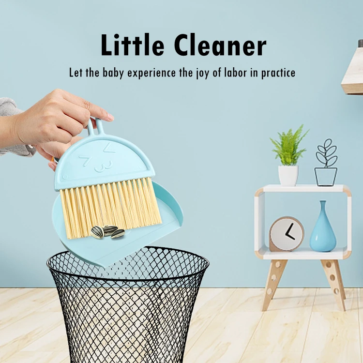 6Pcs Toddler Montessori Cleaning Play Set Toy Kids Broom Sweep Mop Set For Ages 3+ 3
