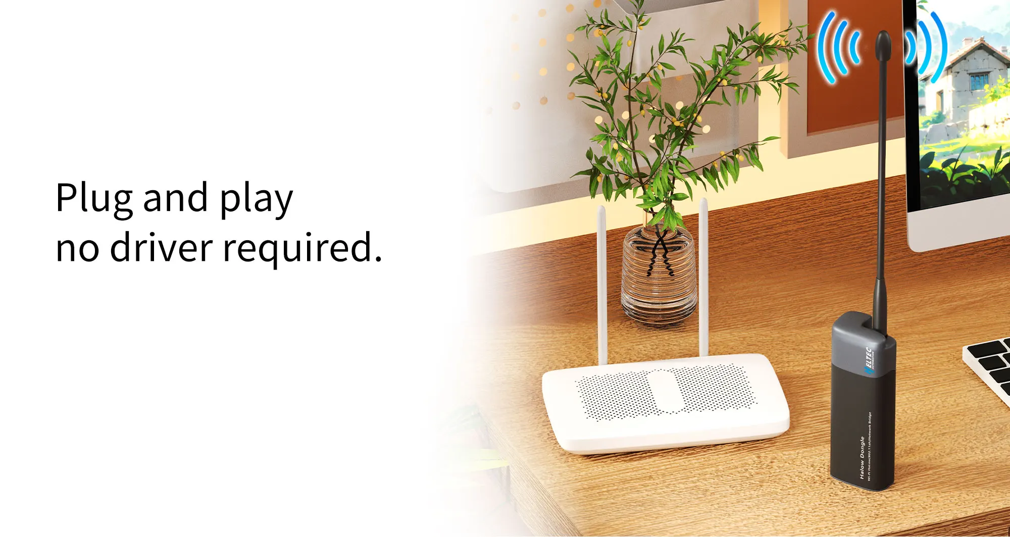 Heltec Wi-Fi HaLow Dongle 1km Ultra-long-range Wireless Network Bridge IEEE 802.