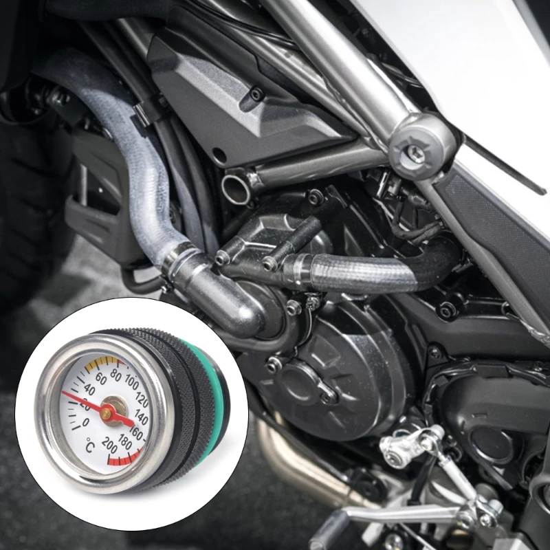 Motorcycle Gas Cap Fuel Gauge Oil Temperature Motorcycle Cap Oil