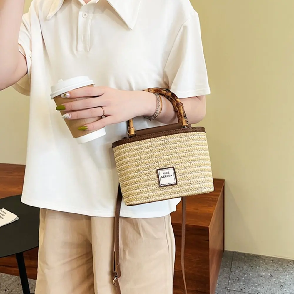 

Пляжная сумка, вместительные дорожные сумки, Изысканная сумка на плечо с ручками, женская соломенная сумка, Плетеная соломенная сумка