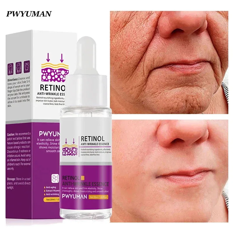 

Retinol Wrinkle Remove Serum Anti-aging Fade Fine Lines Lifting Firming Lotion Whitening Moisturizing Smooth Facial Skin Care