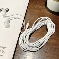 High - Quality Stereo In - Ear Earbuds with Super Bass - 3 Meter Cable (White)