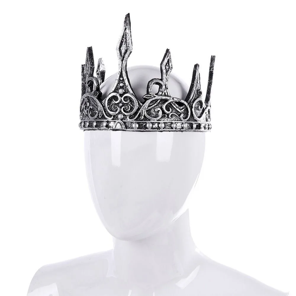 Bufenia King Crown Crown Soft Halloween Men's Stage Performance Costume Accessories