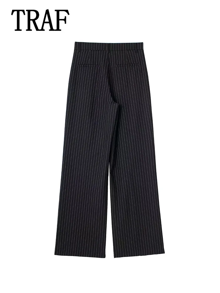 TRAF Woman Three Color Elegant Pleated Pants 2024 New Women Pants Womens Elegant Commuter Casual Women's Pants
