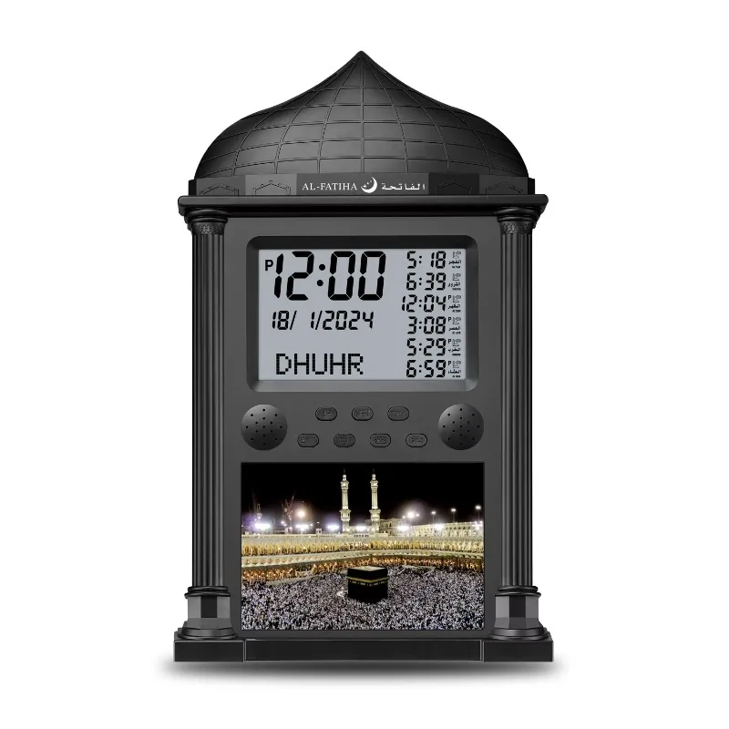 Digital LED Azan Wall Clock Muslim Islamic Islam Stylish Azan Adhan Prayer Reminder Alarm Mosque Wall Clock Prayer Time Hijri