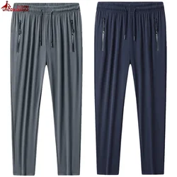 Plus Size 7XL 8XL 9XL Men's Summer Hiking Travel Pants Breathable Athletic Fishing Active Joggers Gym Sports Jersey Sweatpants