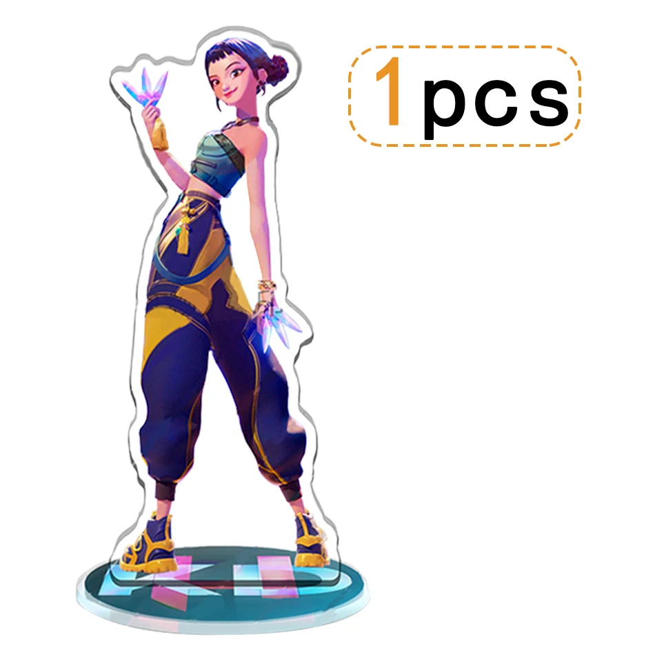 KPop Demon Hunters Rumi Mira Zoe llavero acrílico-placas de pie decoración de mochila colgante accesorios de adorno juguete