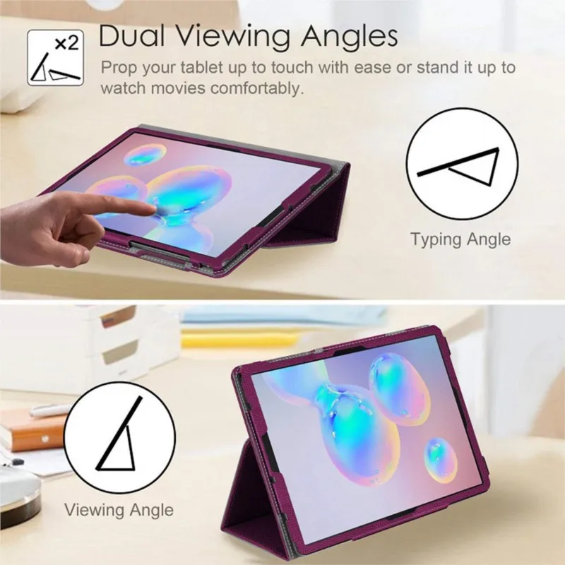 Premium PU Leather Protective Shell Back Cover for 10.9 and 11 Inch Tablets