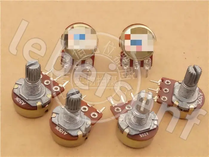 

10pcs 148 type single joint potentiometer A20K A50K A100K A200K / potentiometer handle 15MM